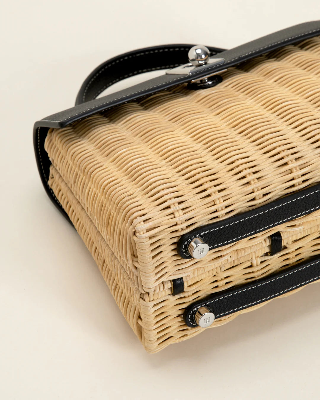 Marie 22 Haute Rattan – Zwart in Box Calf