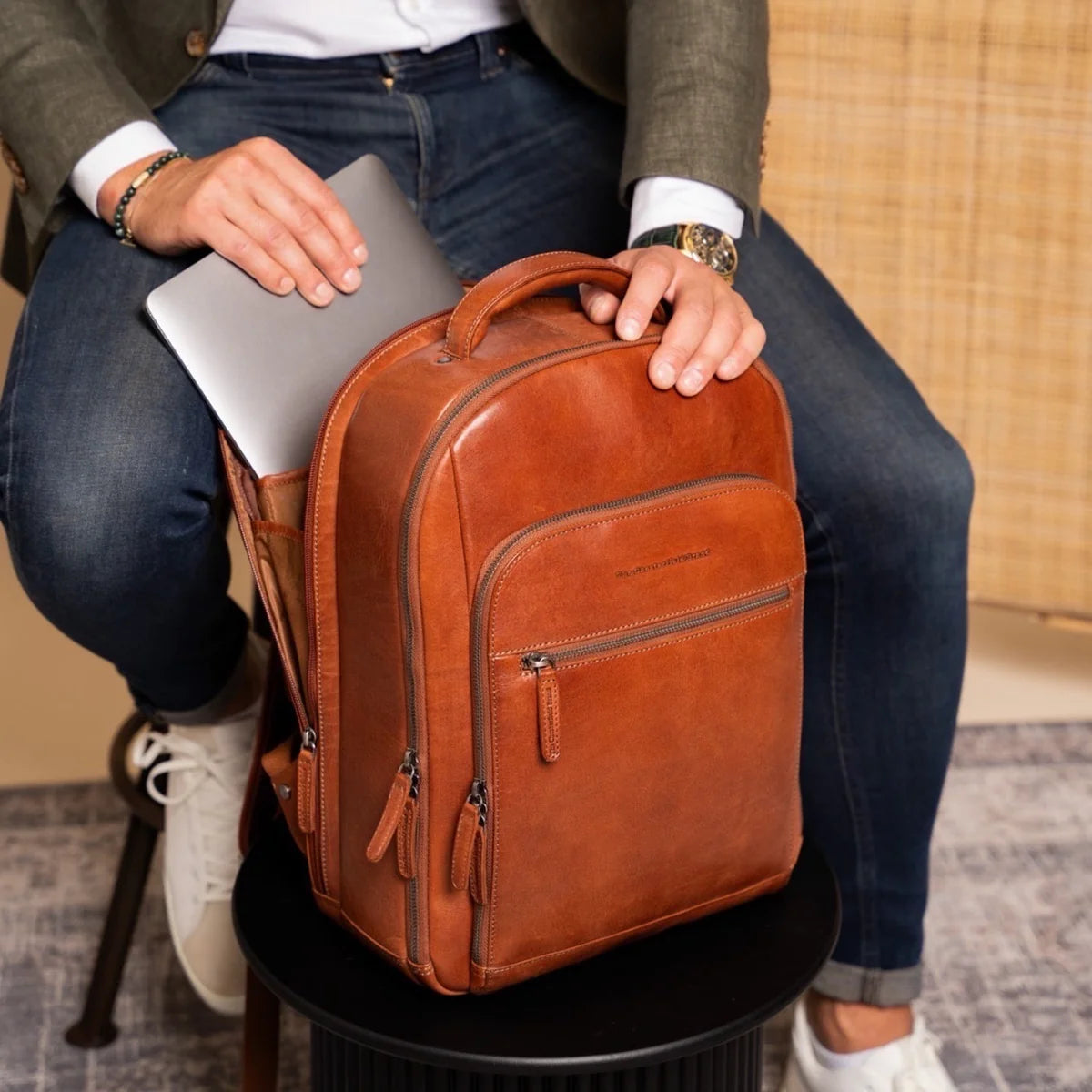 The Chesterfield Brand - Maggiore Leather Backpack - Cognac