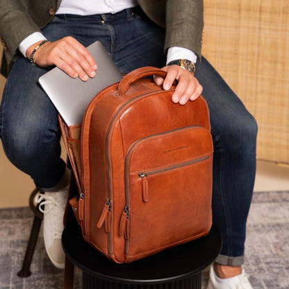 The Chesterfield Brand - Maggiore Leren Backpack - Cognac