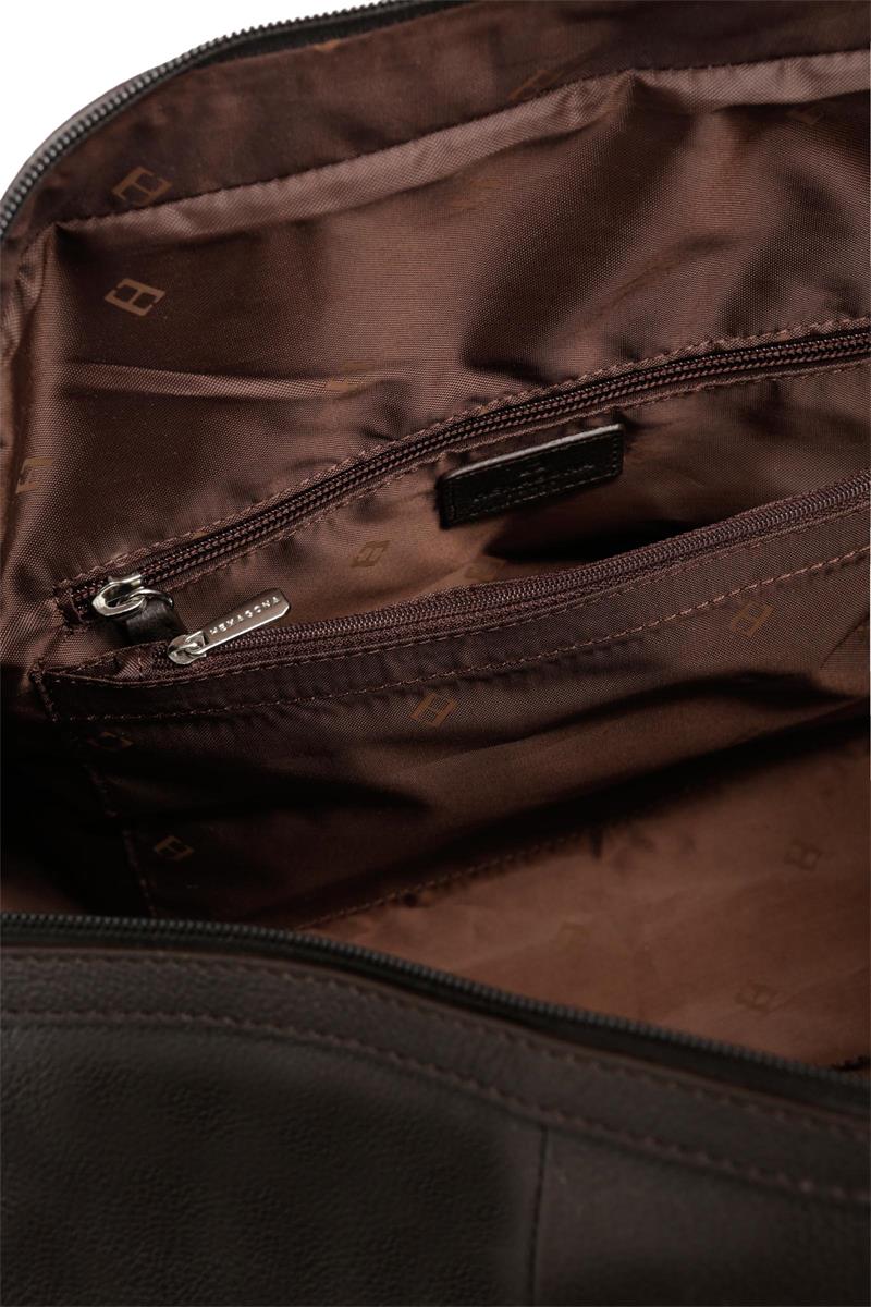 Reistas in Generfd Leder in Bruin