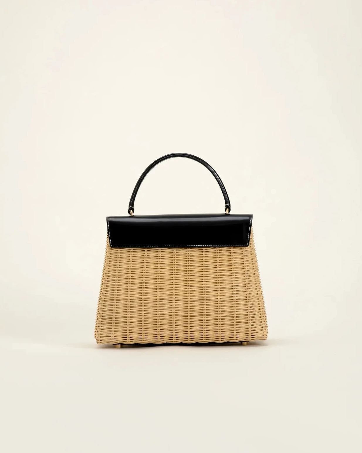 Marie 28 Haute Rattan – Zwart in Box Calf