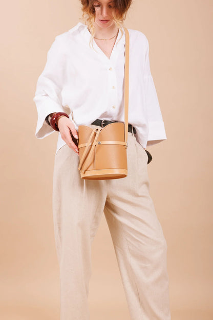 Laina- Sable (Zandkleur) - Bucket Tas