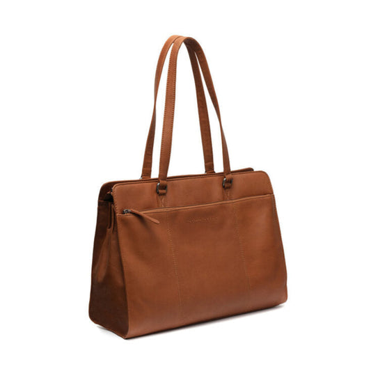 Leather shopper bag