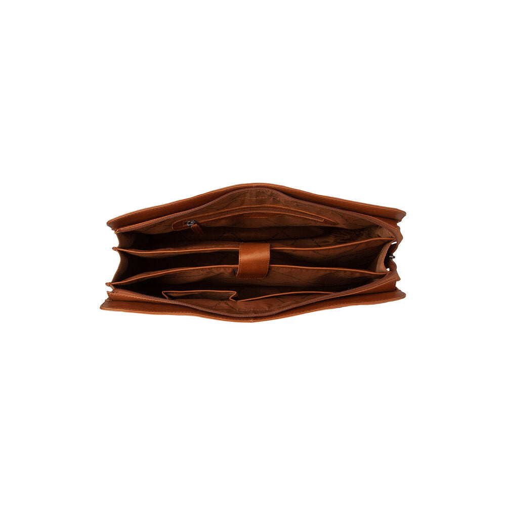 Leather shopper bag