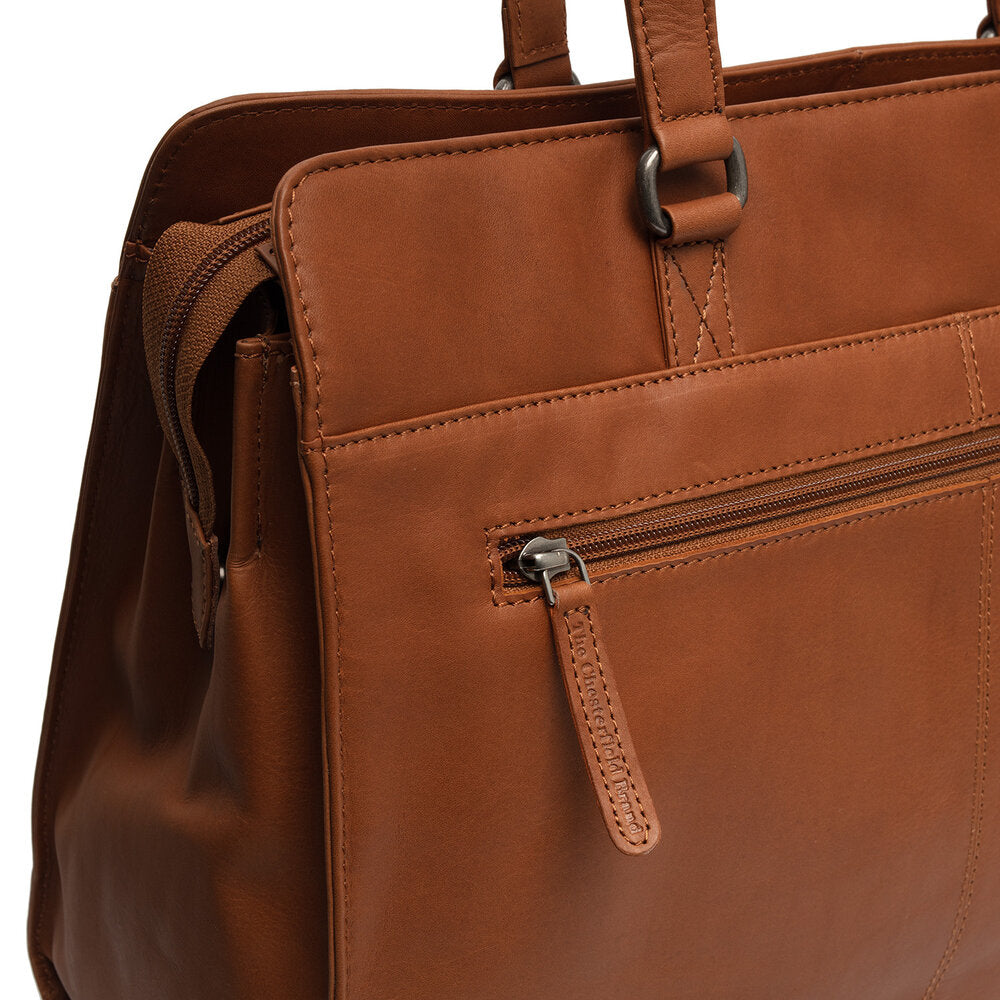 Leather shopper bag