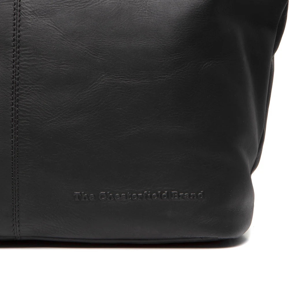 Leather shopper bag