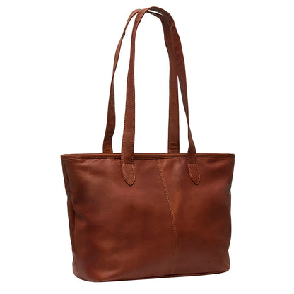 The Chesterfield Brand - Lederen Tas Shopper Monza - Cognac