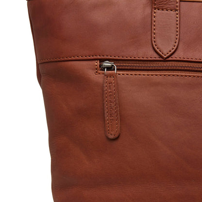 The Chesterfield Brand - Lederen Tas Shopper Monza - Cognac