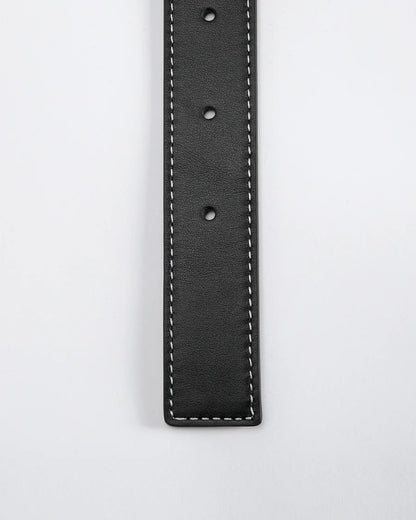 Reversible Calfskin Belt - Black/ Cognac