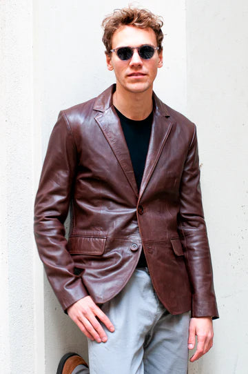 Lamb Leather Blazer