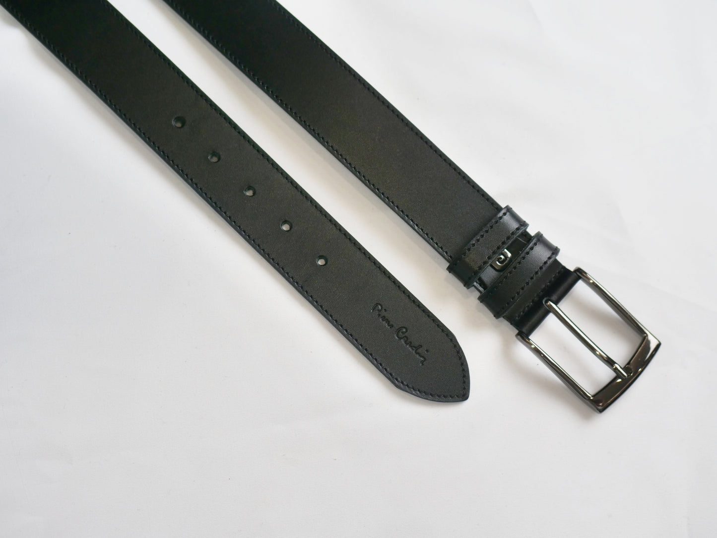 Italiaans Leren Sportriem 4cm Zwart