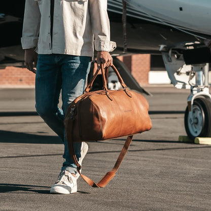 The Chesterfield Brand - William Leather Travel Bag - Cognac