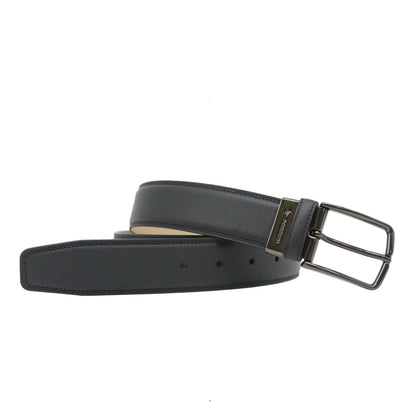 Bovine Belt 35mm - Full grain leather - Black