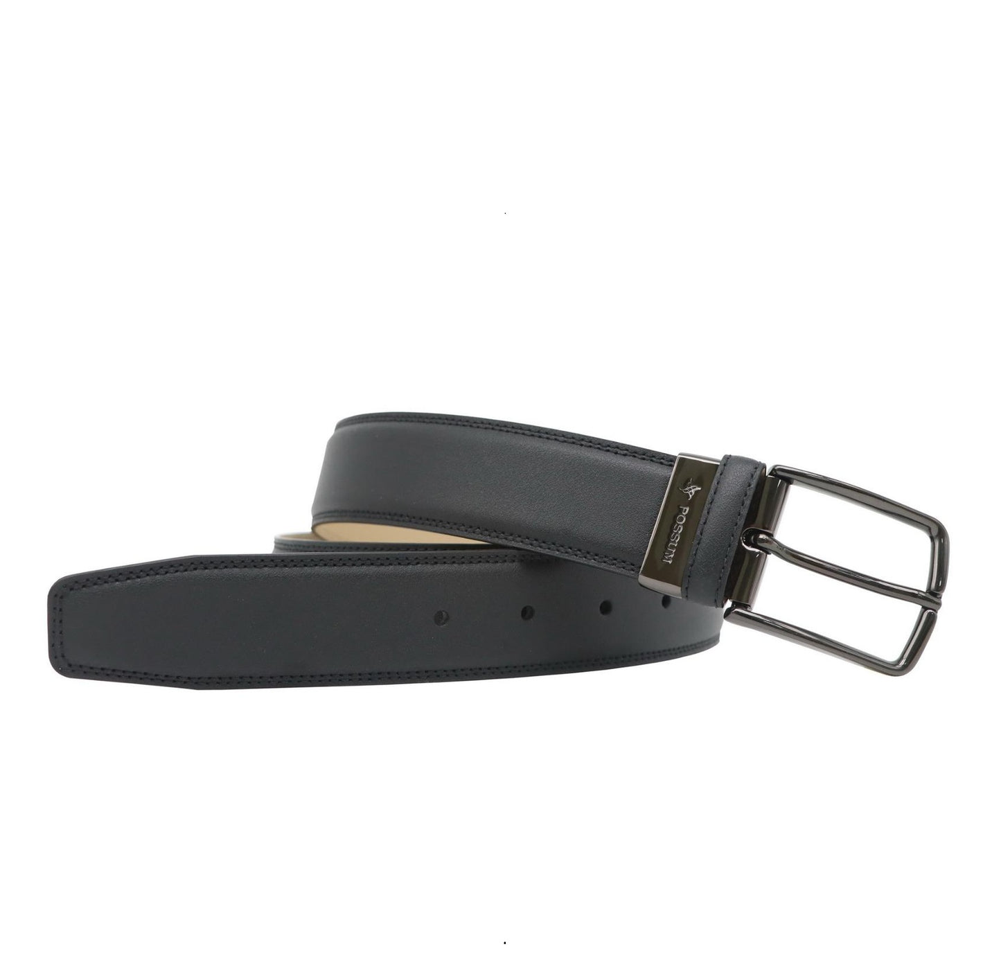 Bovine Leder - 35mm Riem in Zwart - Full Grained Leather