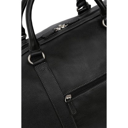 Leather Travel Bag - Black