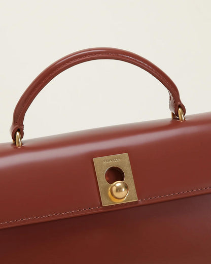 Marie 22 - Handbag Brown in Box Calf