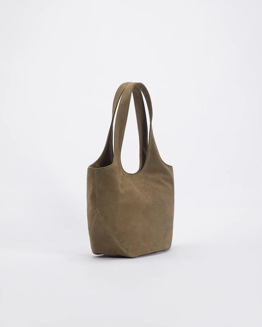 Suede Carry-All Bag Tobacco Brown