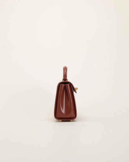 Marie 22 - Handbag Brown in Box Calf