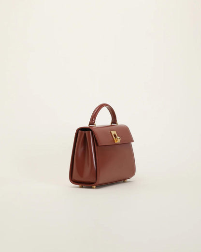 Marie 22 - Handbag Brown in Box Calf