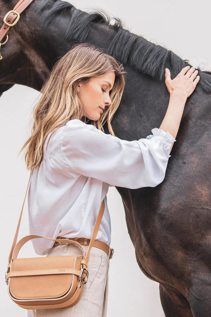 Sara - Sable (Zandkleur) - Crossbody Tas