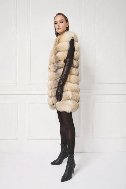 Luxurious Black Fur Vest