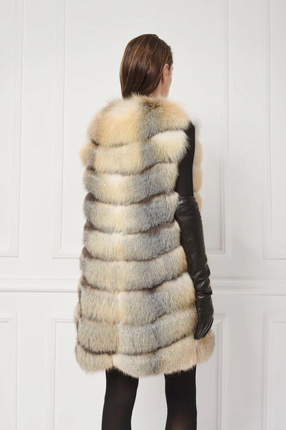 Luxurious Black Fur Vest