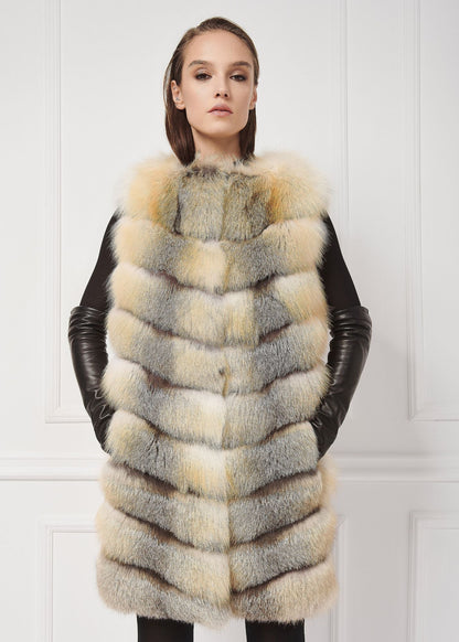 Luxurious Black Fur Vest