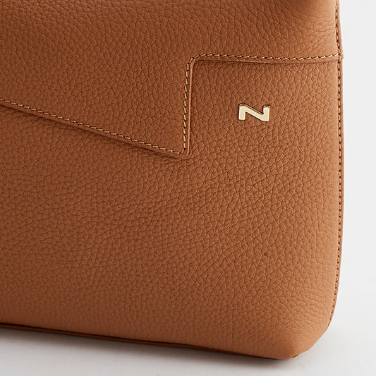 Nathan-Baume Crossbody – Palma in Cognac – Minimalist elegance
