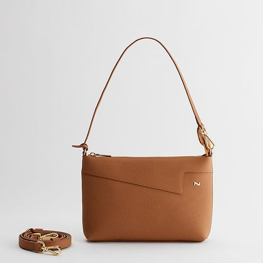 Nathan-Baume Crossbody – Palma in Cognac – Minimalist elegance